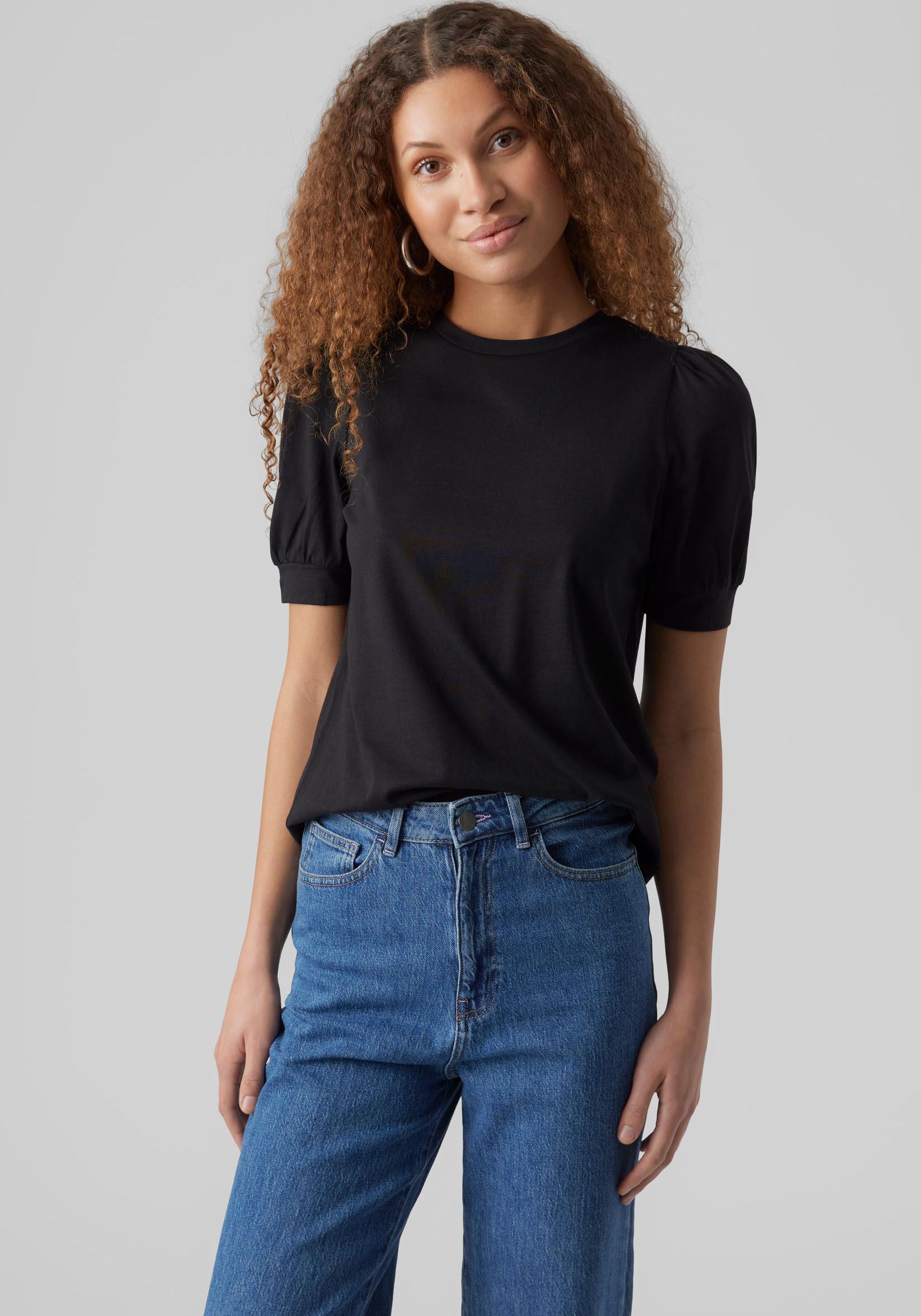 Vero Moda T-Shirt »VMKERRY 2/4 O-NECK TOP VMA JRS NOOS«, mit Rundhalsausschnitt von Vero Moda