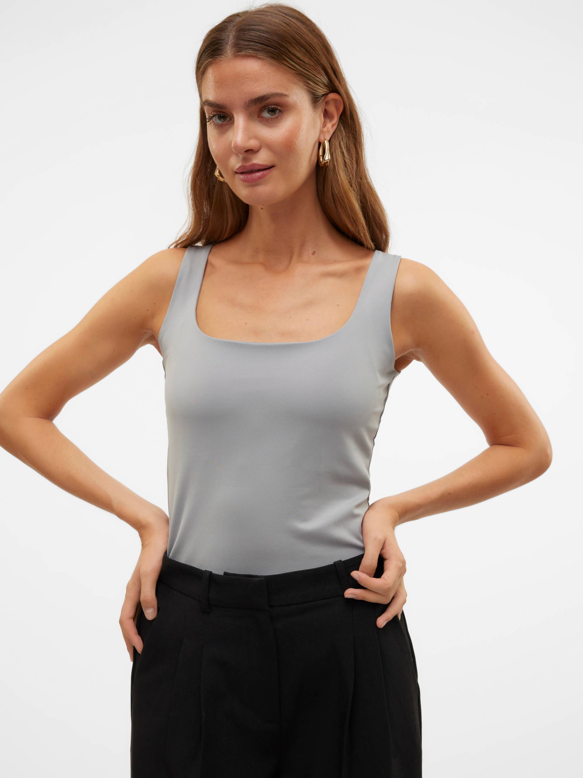 Vero Moda T-Shirt »VMMILLION SL SQUARE TOP 2-WAY JRS NOOS« von Vero Moda