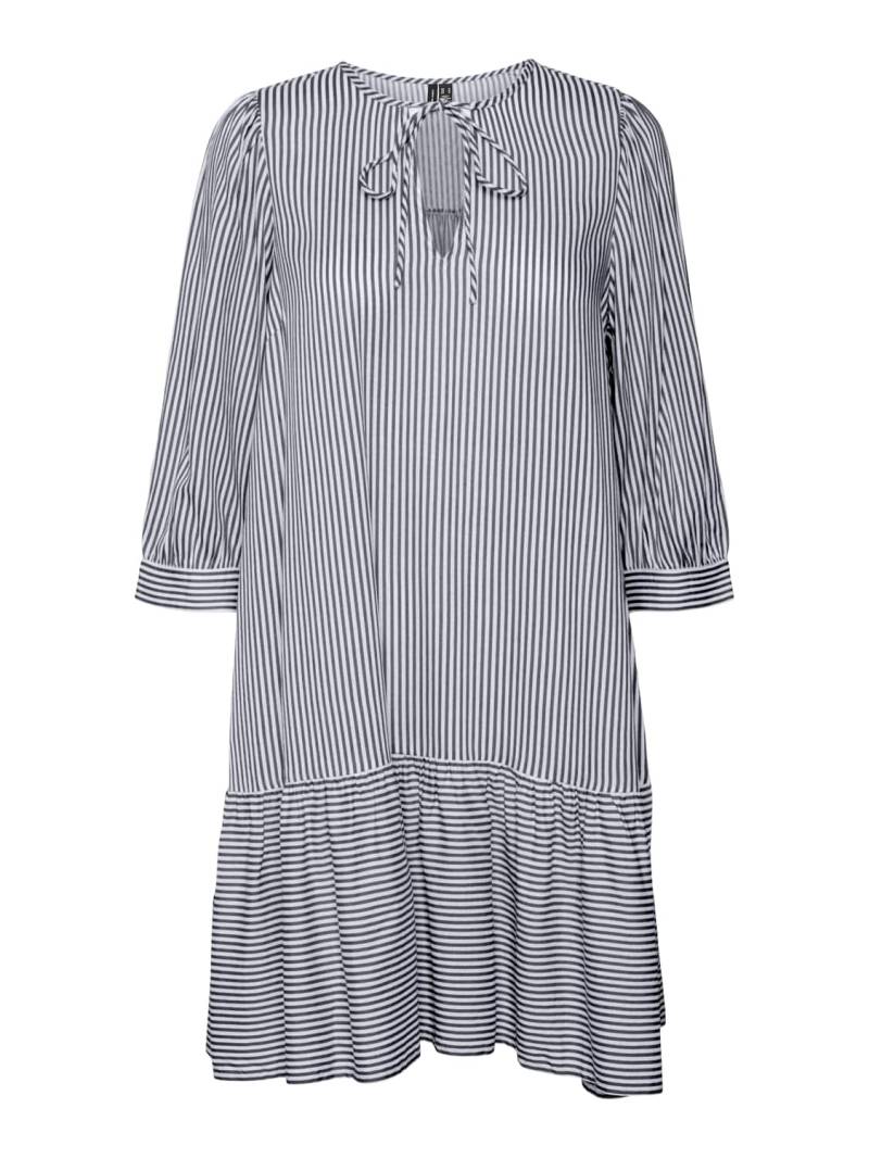 Vero Moda Tunikakleid »VMBUMPY 3/4 STRING TUNIC WVN GA«, mit Volant von Vero Moda