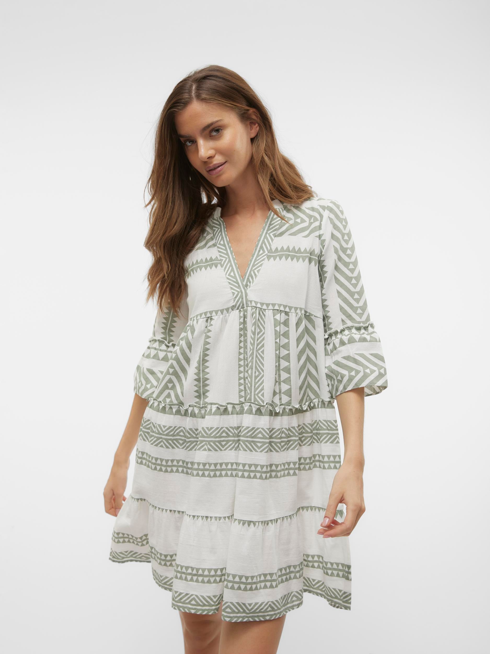 Vero Moda Tunikakleid »VMDICTHE 3/4 TUNIC EXP«, mit Volant von Vero Moda