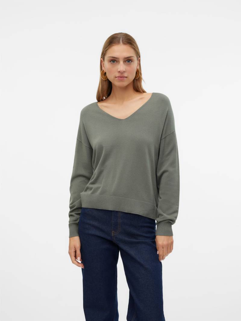 Vero Moda V-Ausschnitt-Pullover »VMBREEZE LS V-NECK PULLOVER GA BOO« von Vero Moda