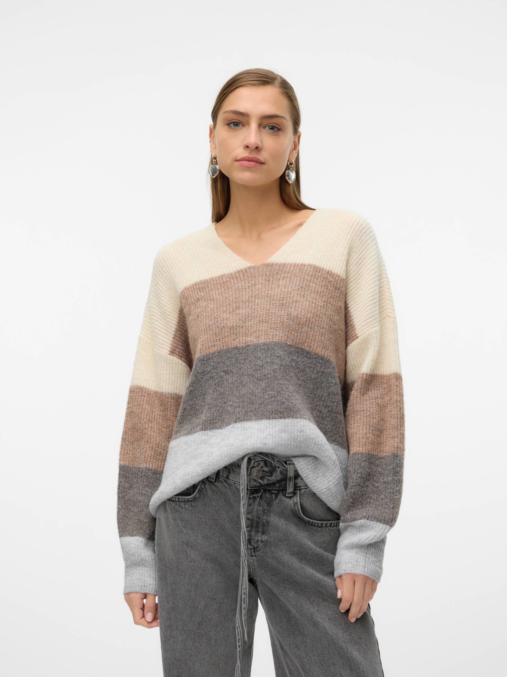 Vero Moda V-Ausschnitt-Pullover »VMDESMA LS V-NECK PULLOVER GA BOO« von Vero Moda