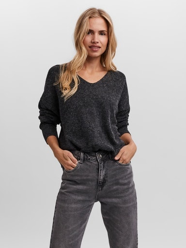 Vero Moda V-Ausschnitt-Pullover »VMDOFFY LS V-NECK BLOUSE GA NOOS« von Vero Moda