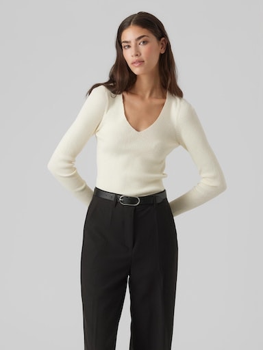 Vero Moda V-Ausschnitt-Pullover »VMEVIE LS V-NECK PULLOVER GA NOOS« von Vero Moda