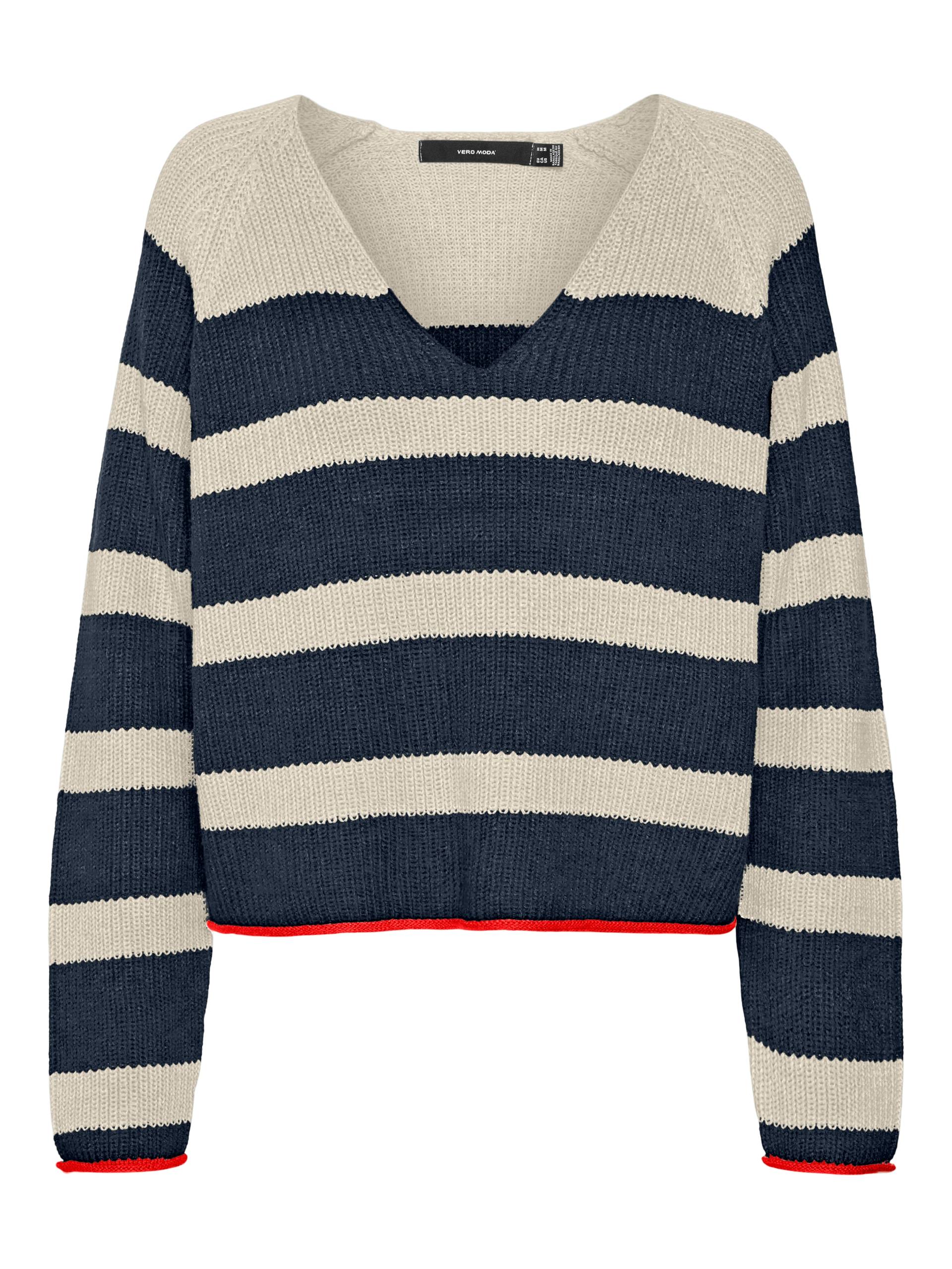Vero Moda V-Ausschnitt-Pullover »VMFABULOUS LS V-NECK SHORT PULLOVER BOO« Vero Moda V-Ausschnitt-Pullover »VMFABULOUS LS V-NECK SHORT PULLOVER BOO« von Vero Moda