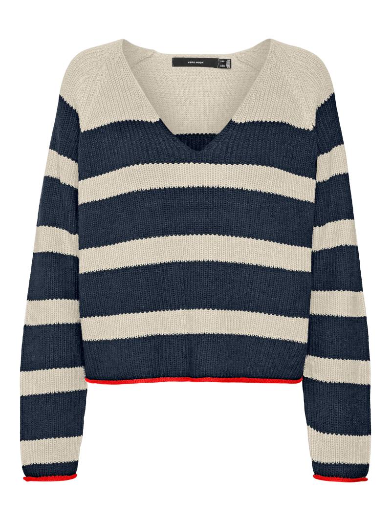 Vero Moda V-Ausschnitt-Pullover »VMFABULOUS LS V-NECK SHORT PULLOVER BOO« von Vero Moda