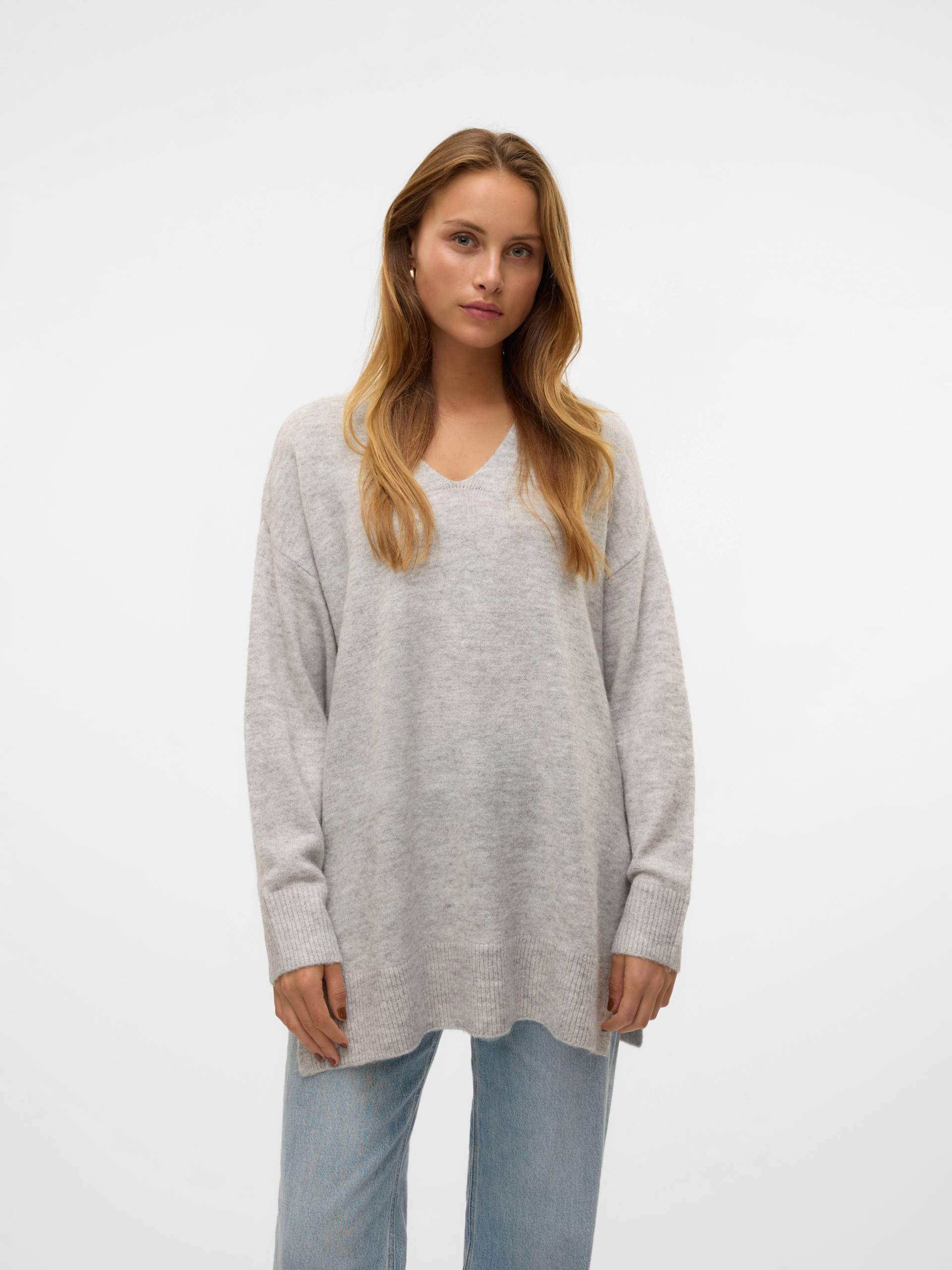 Vero Moda V-Ausschnitt-Pullover »VMFILUCA LS V-NECK LONG PULLOVER GA NOOS« von Vero Moda