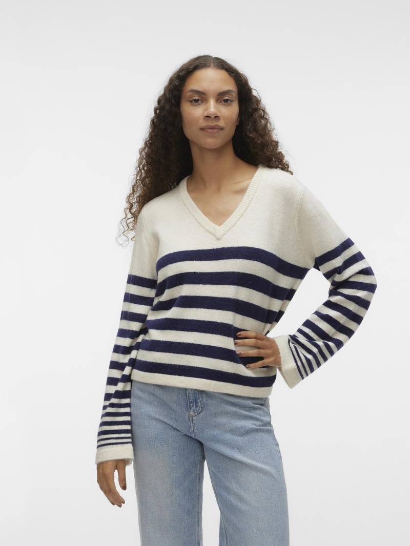 Vero Moda V-Ausschnitt-Pullover »VMHURRICANE LS V-NECK PULLOVER GA BF« von Vero Moda