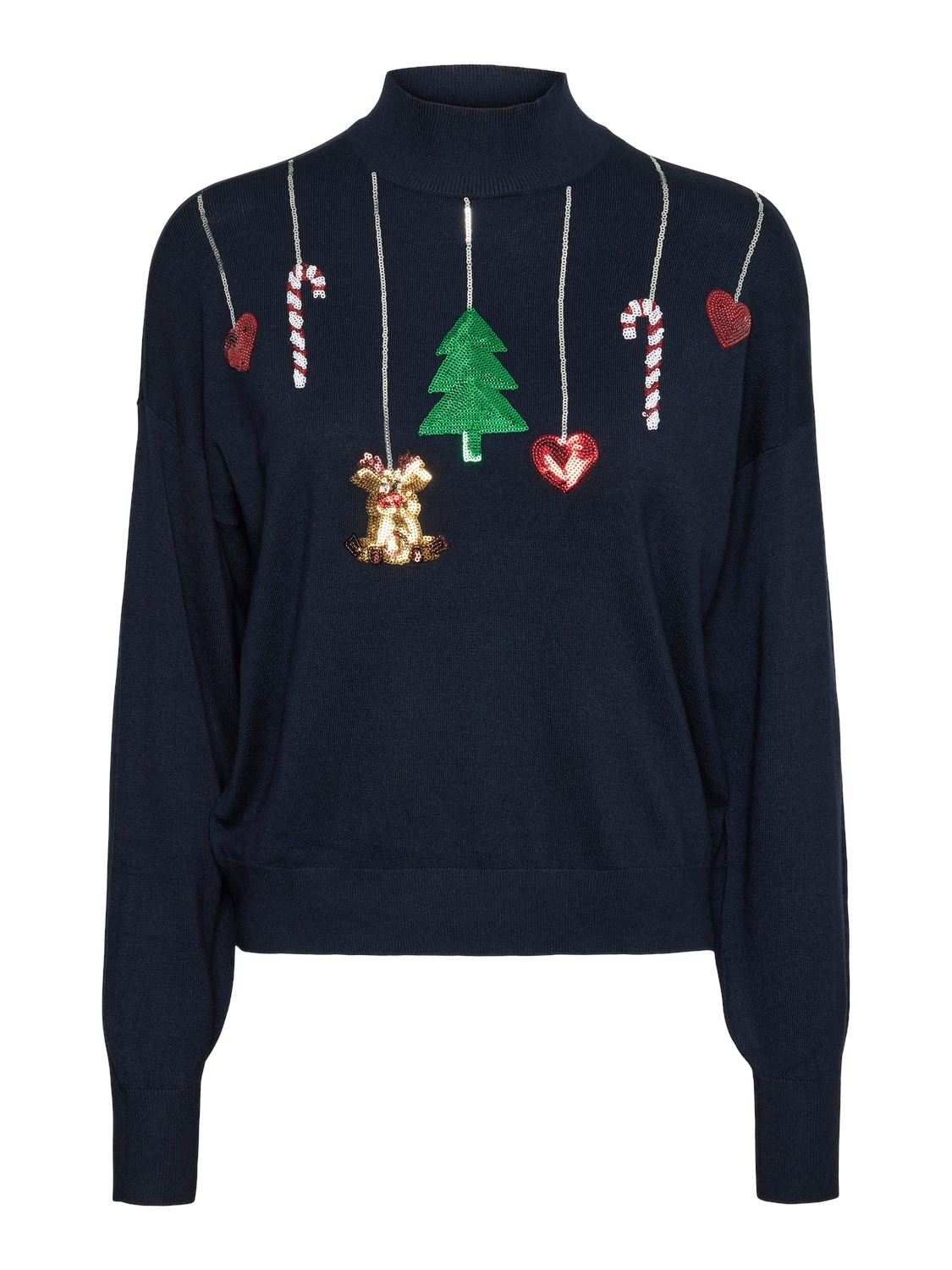 Vero Moda Weihnachtspullover »VMQUEENGUARD LS HIGHNCK BLOUSE REP XMAS« von Vero Moda