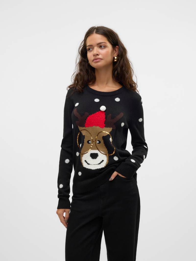 Vero Moda Weihnachtspullover »VMTINSEL LS O-NECK BLOUSE XMAS REP2« von Vero Moda