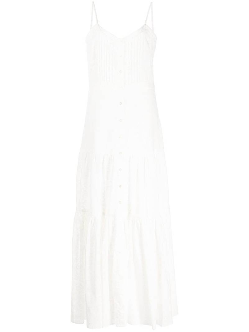 Veronica Beard Alondra pleated-detail dress - White von Veronica Beard