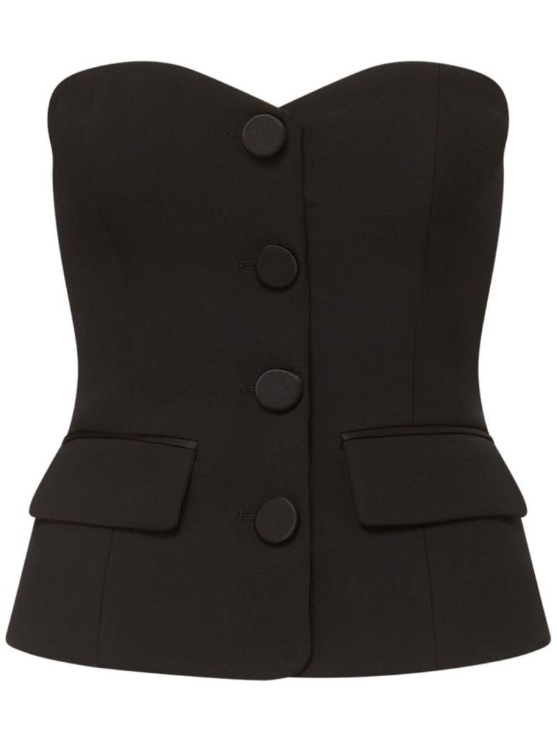 Veronica Beard Arlette bustier top - Black von Veronica Beard