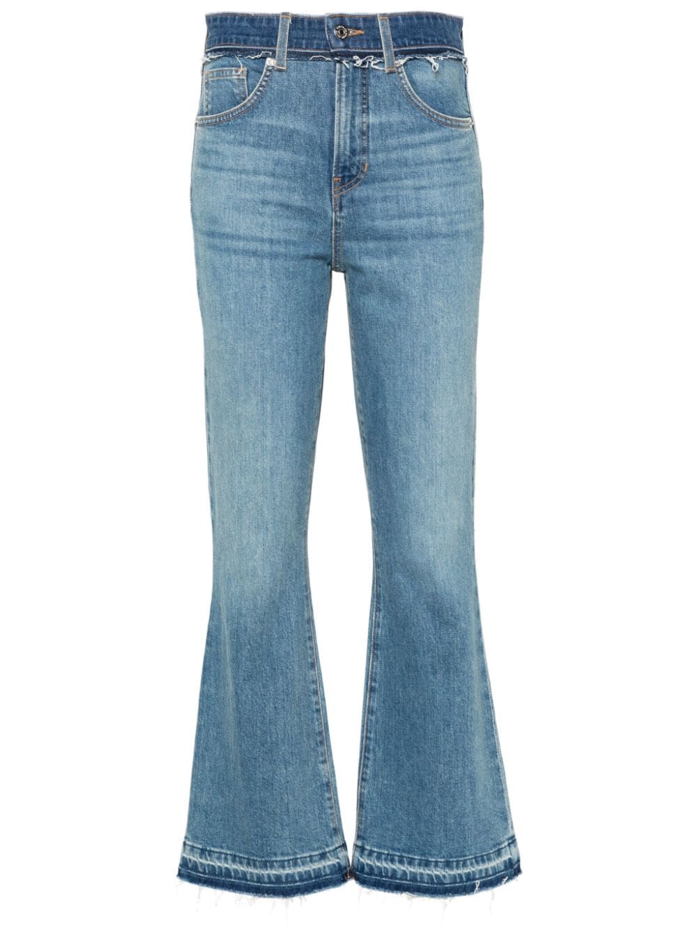 Veronica Beard Carson high-rise flared jeans - Blue von Veronica Beard