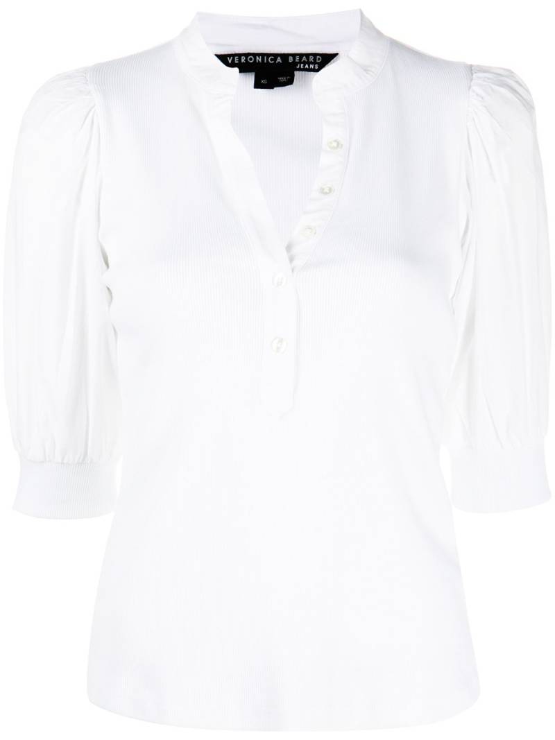 Veronica Beard Coralee button-up top - White von Veronica Beard