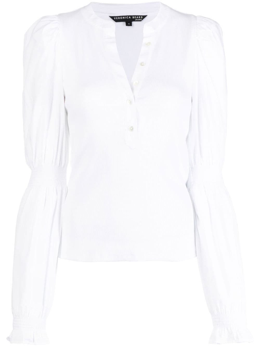 Veronica Beard Effy puff-sleeve blouse - White von Veronica Beard