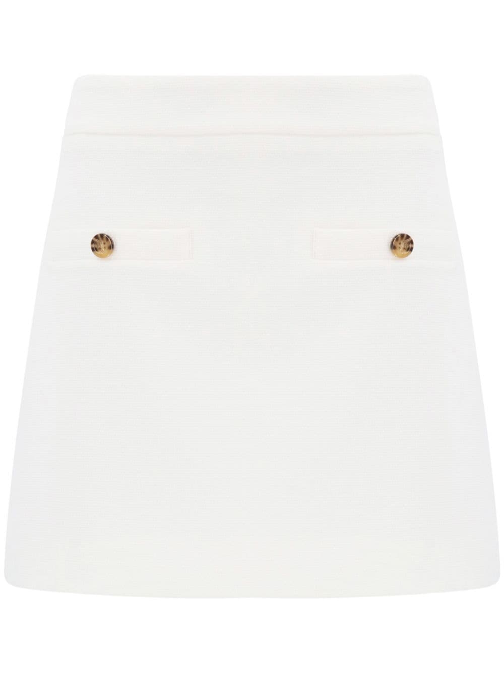 Veronica Beard Emar cotton miniskirt - White von Veronica Beard