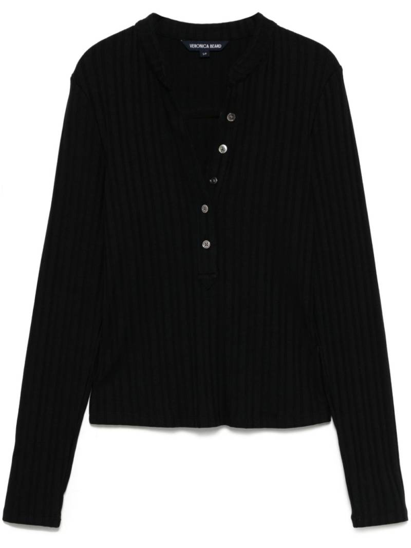 Veronica Beard Jocelyn Henley shirt - Black von Veronica Beard