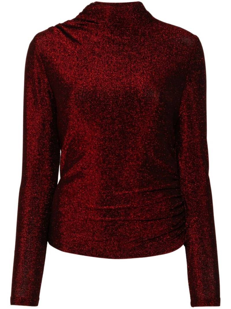 Veronica Beard Mylie top - Crimson Lurex von Veronica Beard