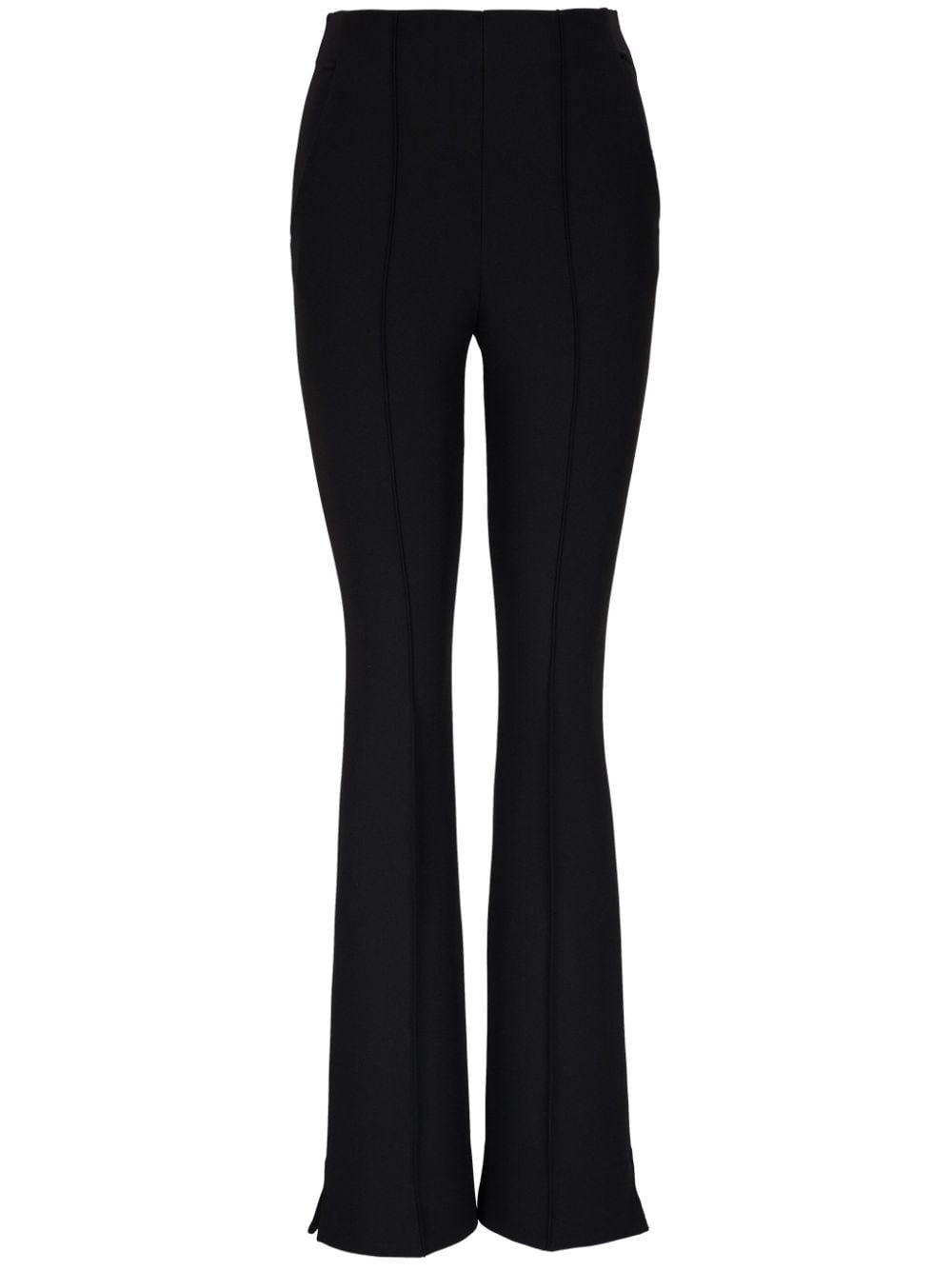 Veronica Beard Orion crepe flared trousers - Black von Veronica Beard