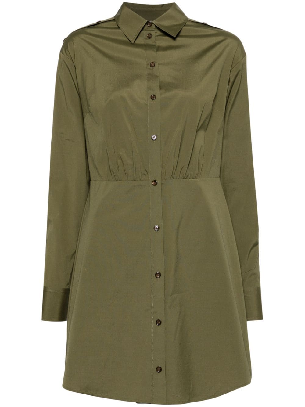 Veronica Beard Rae stretch-cotton mini shirtdress - Green von Veronica Beard