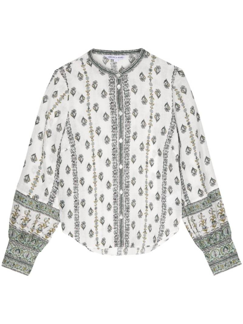 Veronica Beard Thorp floral-print blouse - White von Veronica Beard