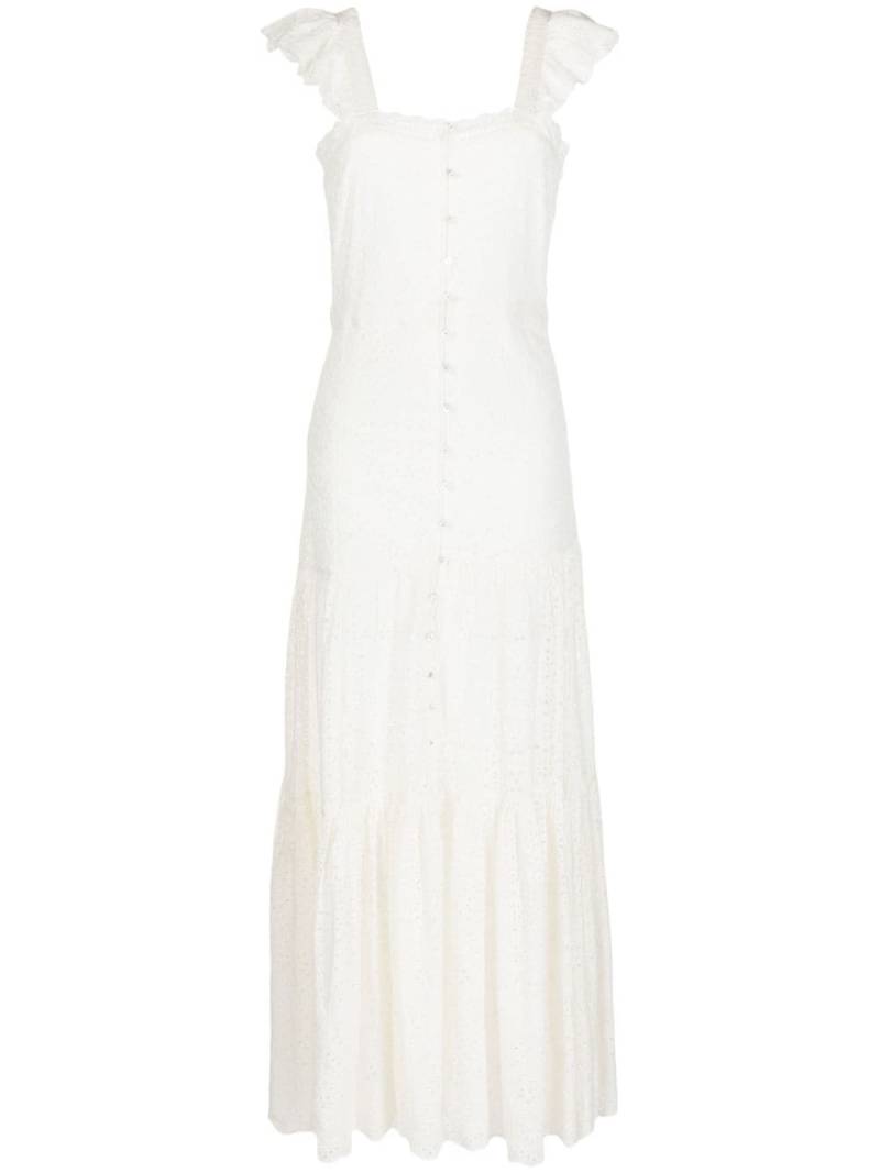 Veronica Beard broderie-anglaise maxi dress - White von Veronica Beard