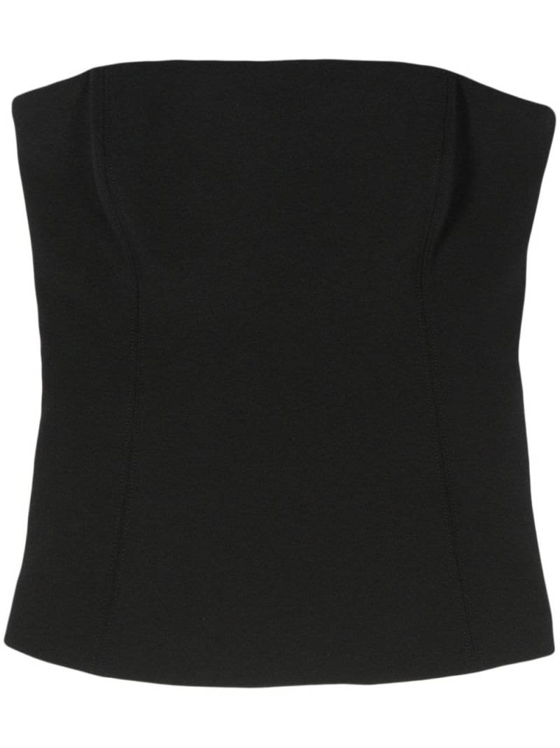 Veronica Beard crepe bustier top - Black von Veronica Beard