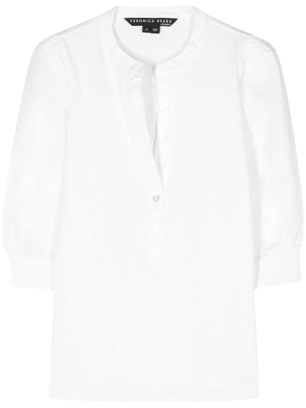 Veronica Beard half-length puff sleeves top - White von Veronica Beard