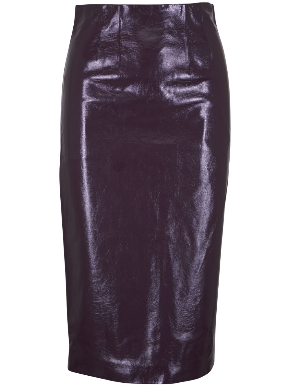 Veronica Beard patent-finish skirt - Purple von Veronica Beard