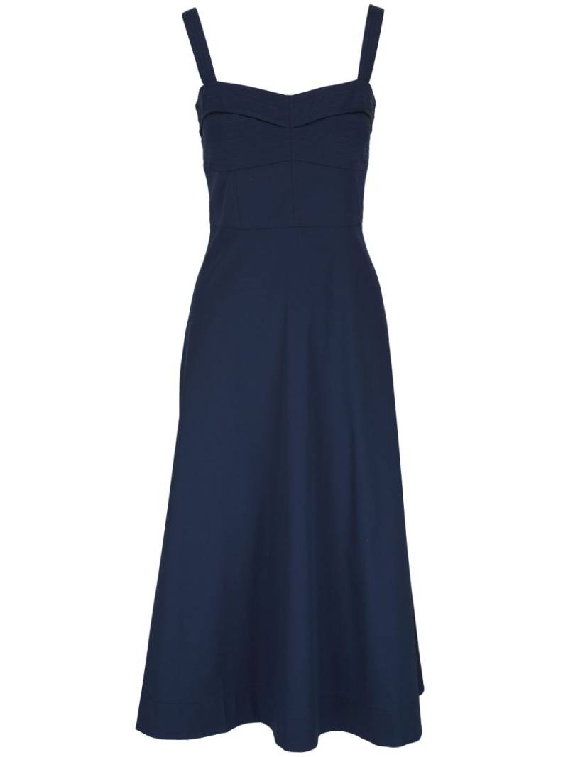 Veronica Beard raised-seam midi dress - Blue von Veronica Beard