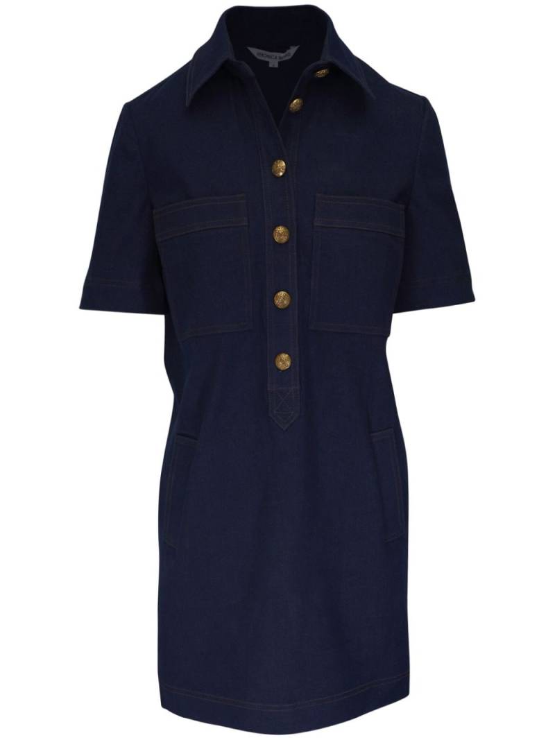 Veronica Beard short-sleeve denim minidress - Blue von Veronica Beard