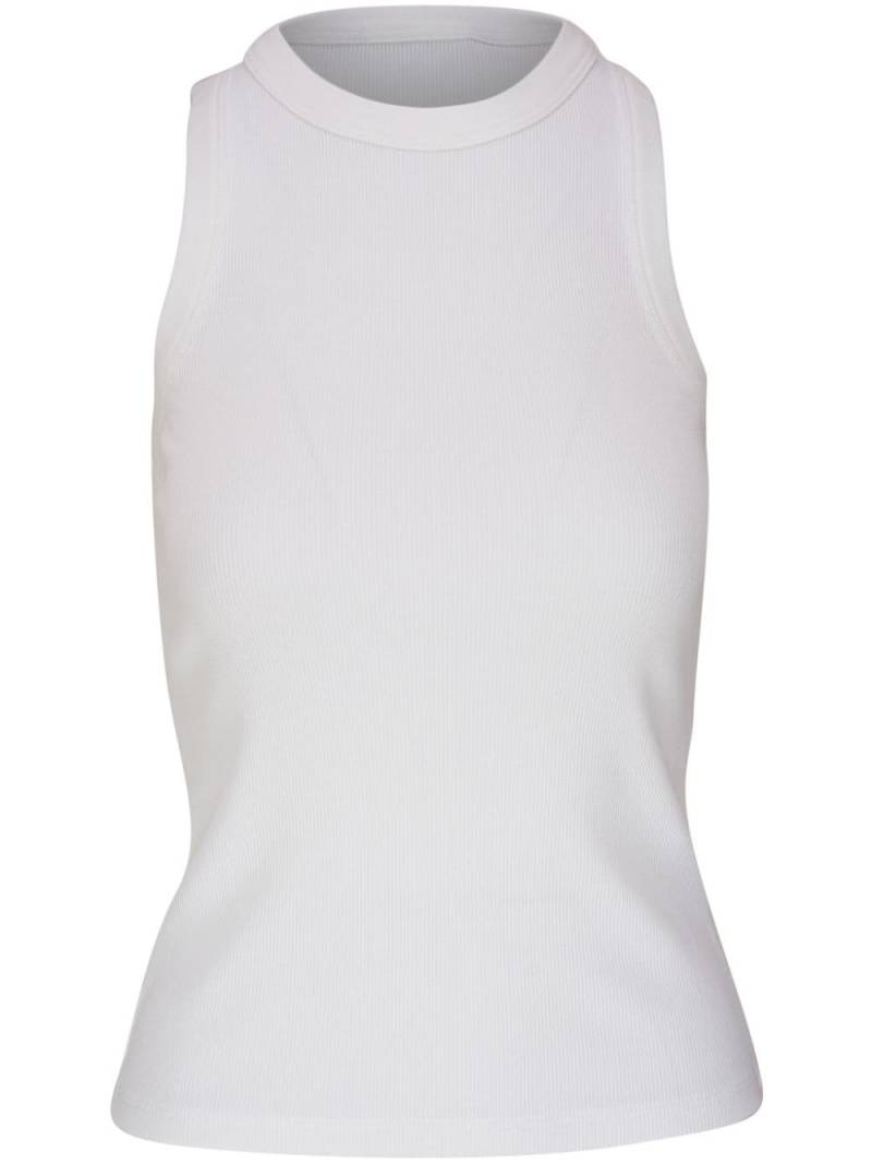 Veronica Beard sleeveless ribbed top - White von Veronica Beard