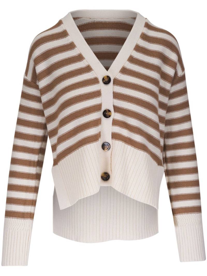 Veronica Beard striped cardigan - White von Veronica Beard