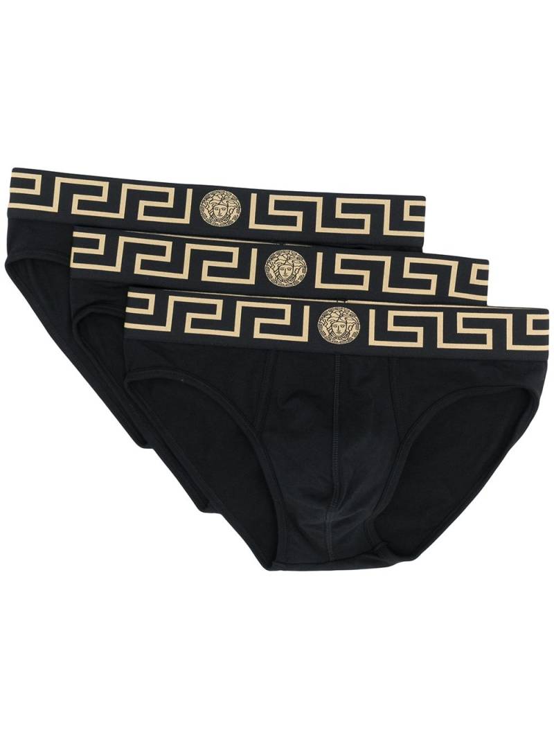 Versace Medusa logo briefs - Black von Versace