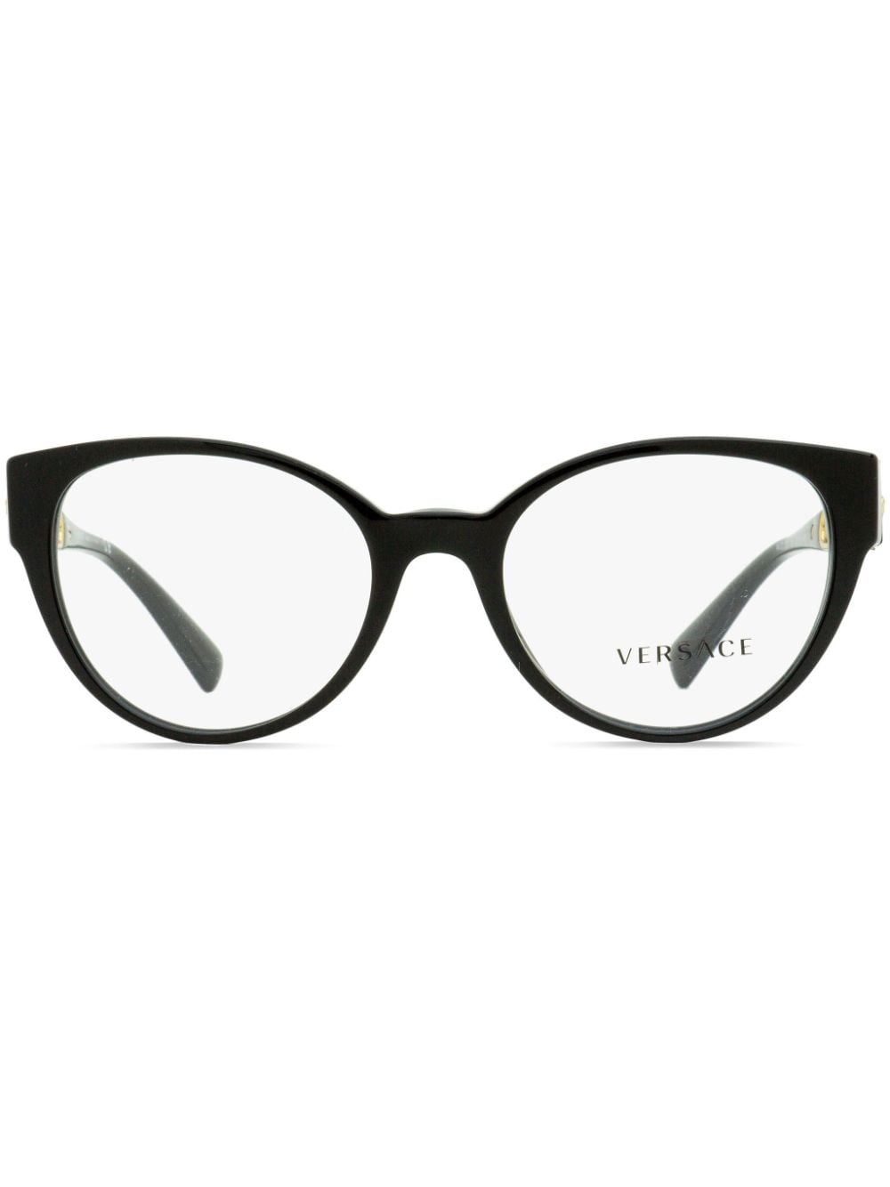 Versace Eyewear 3307 butterfly-frame glasses - Black von Versace Eyewear