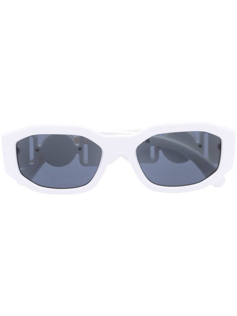 Versace Eyewear Biggie geometric-frame sunglasses - White von Versace Eyewear