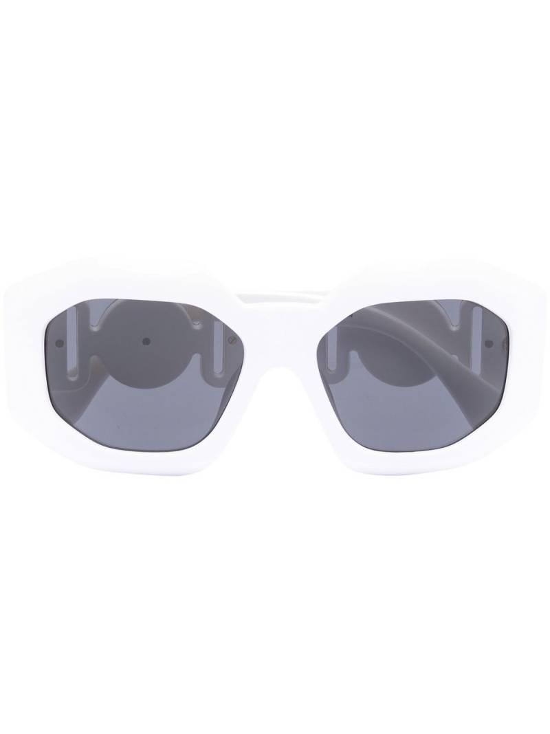 Versace Eyewear Biggie medusa-logo sunglasses - White von Versace Eyewear