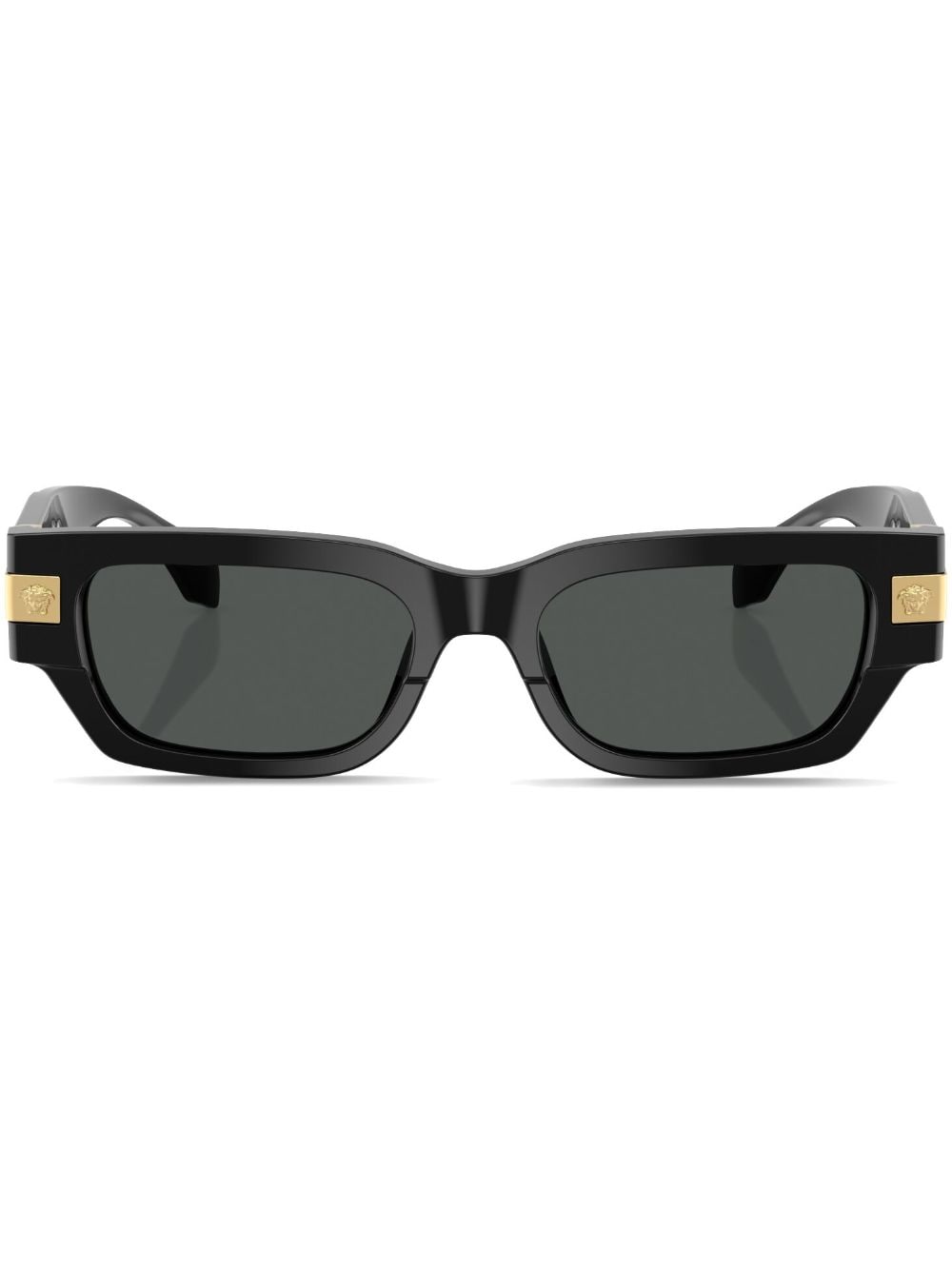 Versace Eyewear Classic rectangle-frame sunglasses - Black von Versace Eyewear