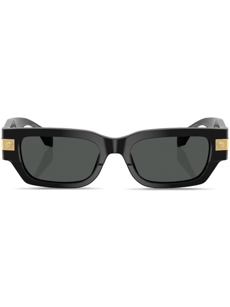 Versace Eyewear Classic rectangle-frame sunglasses - Black von Versace Eyewear