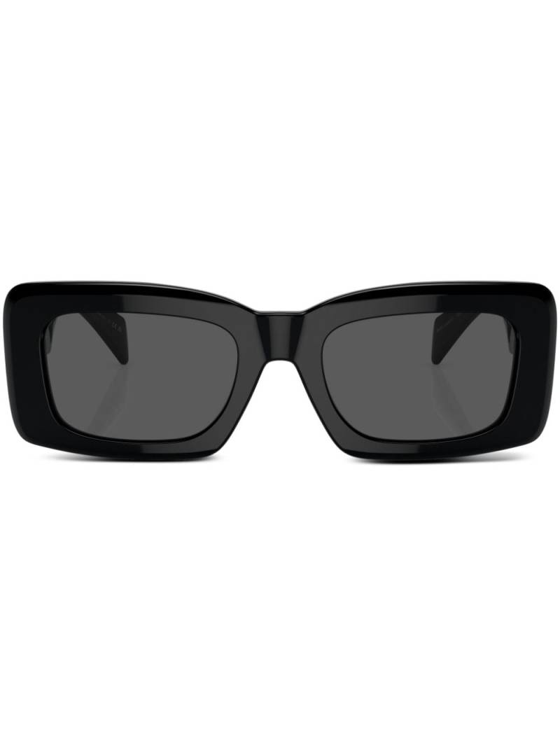 Versace Eyewear Greca-detail square-frame sunglasses - Black von Versace Eyewear