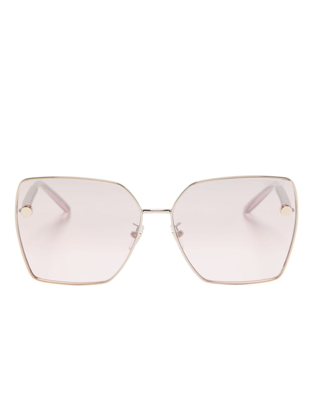 Versace Eyewear Greca-detailing sunglasses - Pink von Versace Eyewear