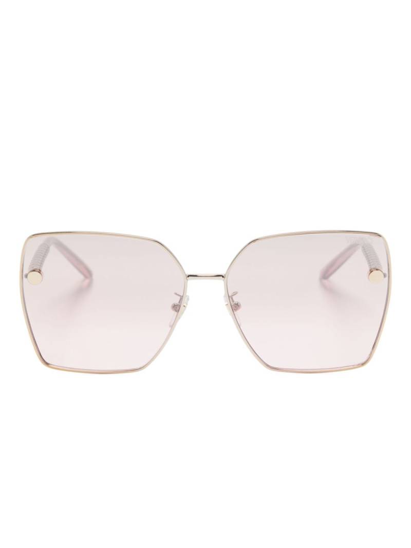 Versace Eyewear Greca-detailing sunglasses - Pink von Versace Eyewear