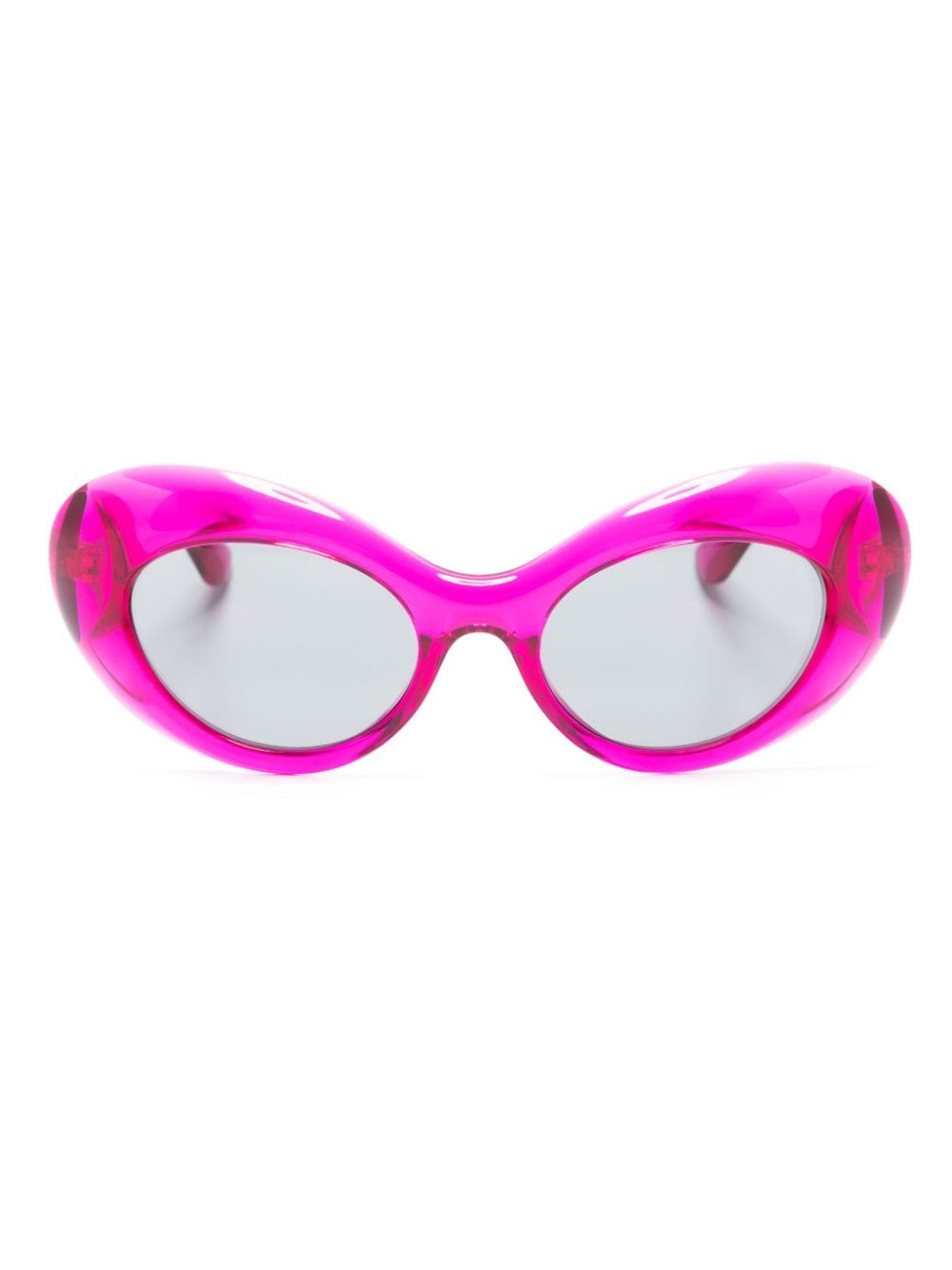 Versace Eyewear La Medusa oval-frame sunglasses - Pink von Versace Eyewear