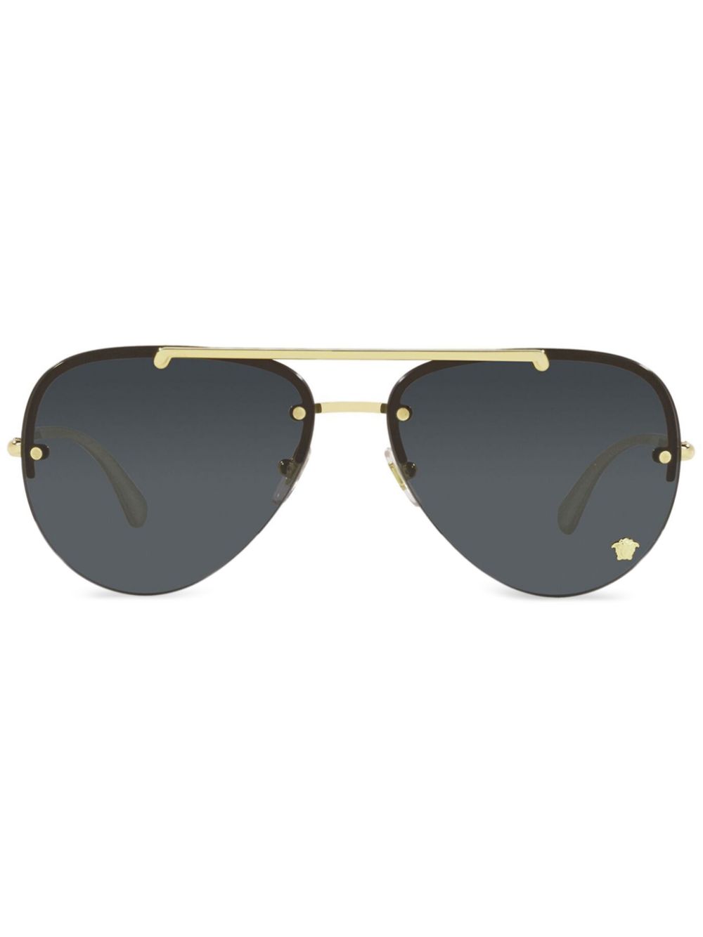 Versace Eyewear Medusa Glam pilot-frame sunglasses - Gold von Versace Eyewear