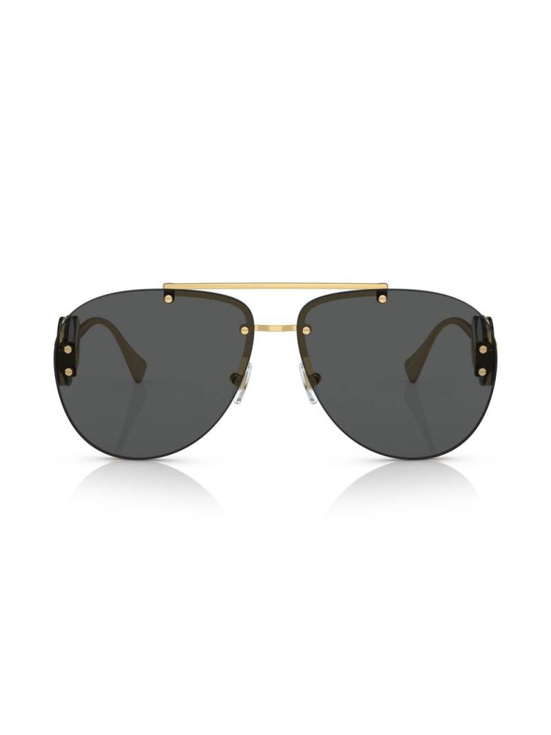 Versace Eyewear Medusa Head pilot-frame sunglasses - Gold von Versace Eyewear