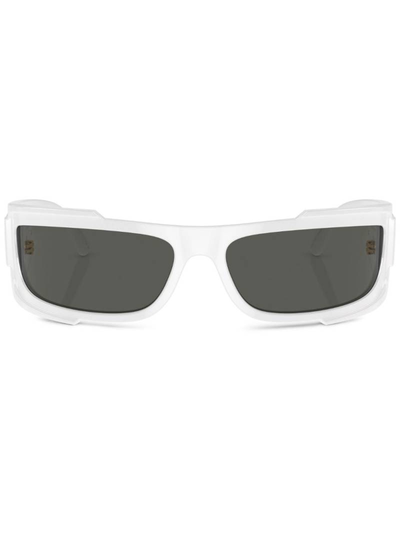 Versace Eyewear Medusa-motif square-frame sunglasses - White von Versace Eyewear