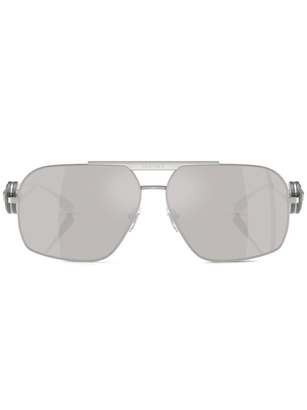 Versace Eyewear Medusa pilot-frame sunglasses - Silver von Versace Eyewear