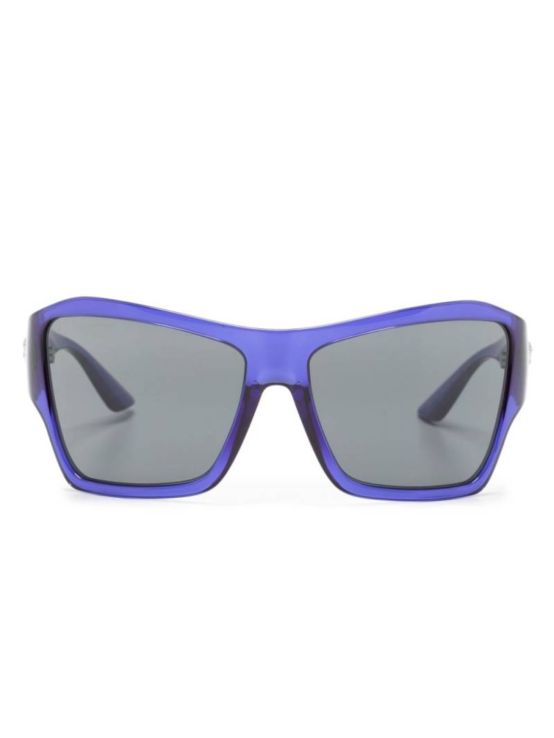 Versace Eyewear Medusa-plaque oversize-frame sunglasses - Purple von Versace Eyewear