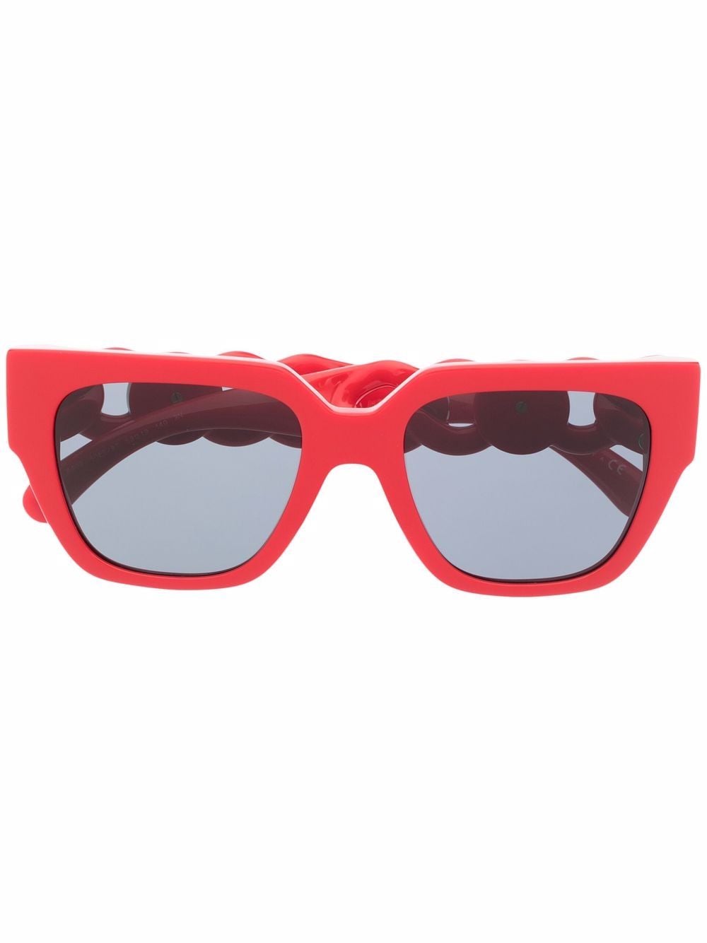 Versace Eyewear chain-arm square-frame sunglasses - Red von Versace Eyewear