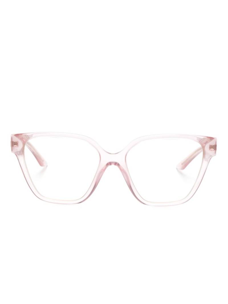 Versace Eyewear geometric-frame glasses - Pink von Versace Eyewear